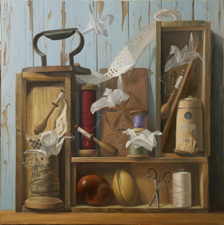 Les lutins de la dentellière 40 par 40 cm